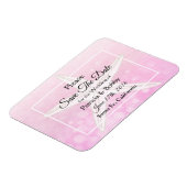 Het roze Beachy Starfish Weddenschap Save the Date Magneet (Linkerzijde)