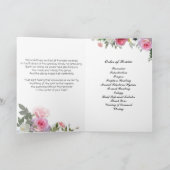 Het roze BegrafenisProgramma van Rozen Programma (Binnen)