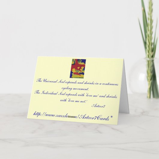 Het roze Blauwe Inspirerend Wenskaart van de Berg Kaart (Achterkant)