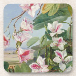 Het roze BloemenLot van de Liefde van de Vrede van Onderzetter