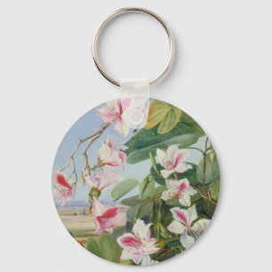 Het roze BloemenLot van de Liefde van de Vrede van Sleutelhanger