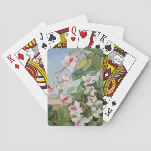 Het roze BloemenLot van de Liefde van de Vrede van Speelkaarten