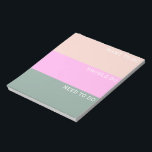 Het Roze Blok van de Kleur van de Roze van de pink Notitieblok<br><div class="desc">Een kleurrijk en leuk om een lijst te maken met secties die je wilt doen,  moet doen en moet doen.</div>