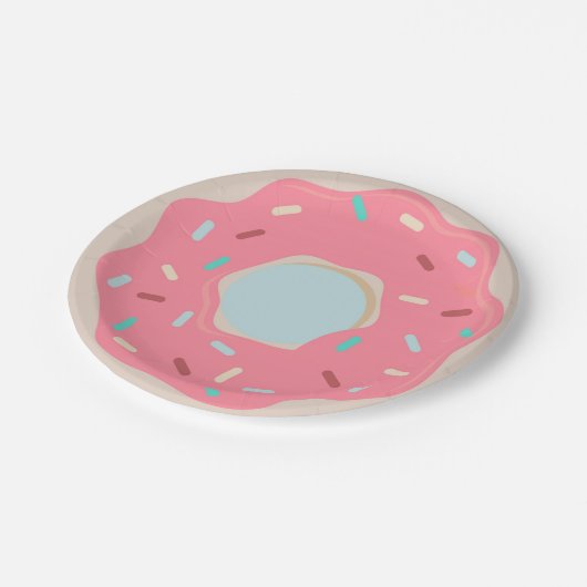 Het roze Bord van de Douane van de Doughnut (Gekanteld)