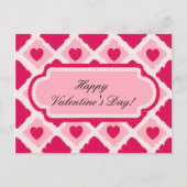 Het roze Briefkaart van de Blokken van Harten N (Voorkant)