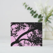 Het roze Briefkaart van de Boom (Staand voorkant)