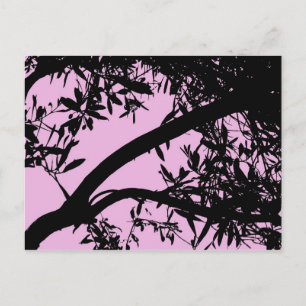 Het roze Briefkaart van de Boom