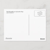 Het roze Briefkaart van de Chrysant (Achterkant)
