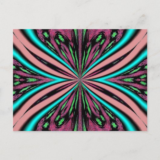 Het roze Briefkaart van de Vlinder (Voorkant)