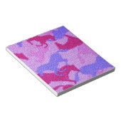Het roze Canvas van Paarden Notitieblok (Schuin)
