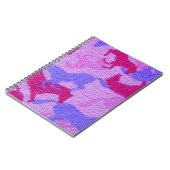 Het roze Canvas van Paarden Notitieboek (Linkerzijde)