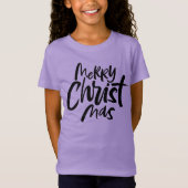 Het roze Christelijke Van letters voorzien van T-shirt (Voorkant)