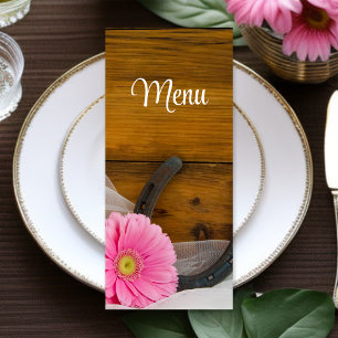 Het roze Daisy en het Westerne Menu van de Wedding