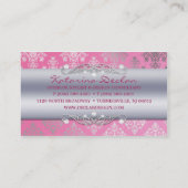 Het Roze die van de bes de Mode van het Visitekaartje (Achterkant)