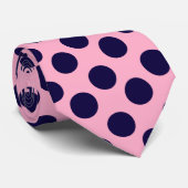 Het roze en Blauwe Stropdas van de Stip (Opgerold)