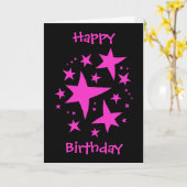 Het roze en de zwarte van het feestvarken kaart (Gele Bloem)