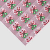 Het roze en groene papier van de kerststrik (Detail)
