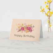 Het roze en Oranje Boeket van de Bloem op de Kaart (Gele Bloem)