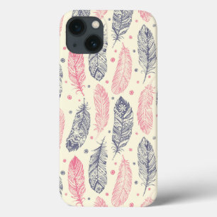 Het roze en Paarse Etnische Patroon van de Veer Case-Mate iPhone Case