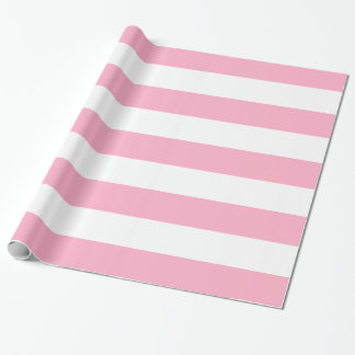 Het roze en Witte Gestreepte Verpakkende Document Cadeaupapier