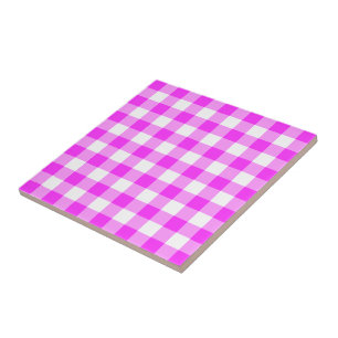 Het roze en Witte Patroon van de Gingang Tegeltje