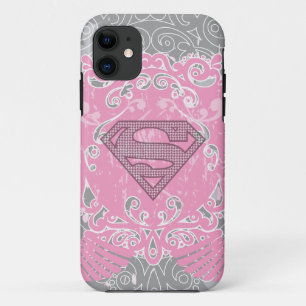 Het Roze Gevleugelde Ontwerp van Supergirl iPhone 11 Hoesje
