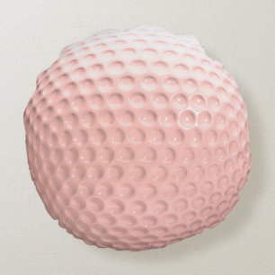 Het roze Golf van de Dames van de Bal Rond Kussen