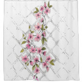 Het roze gordijn van de douche van de klimmer (Voorkant)