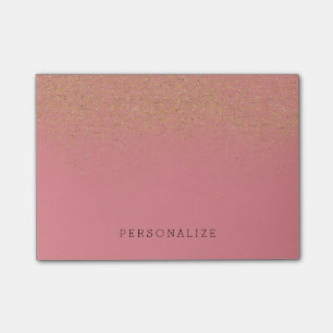 Het roze Goud schittert Post-it® Notes