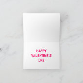 Het roze Hart van het Gesprek Feestdagen Kaart (Binnen)