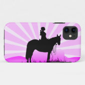 Het roze Hoesje van iPhone van de Veedrijfster van (Achterkant (horizontaal))