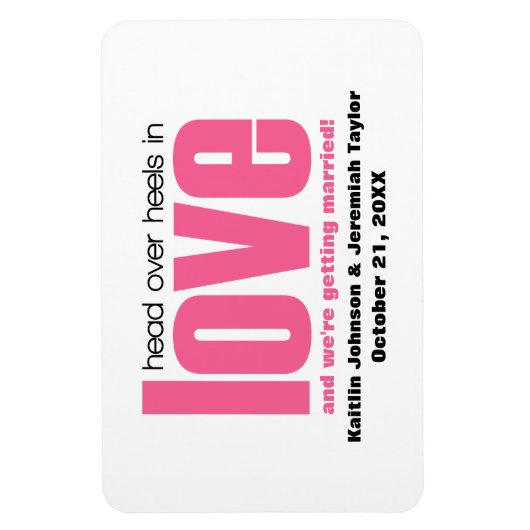 Het roze Hoofd over Heels sparen de Magneet van de (Verticaal)