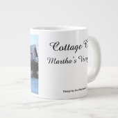 Het Roze Huis in Snow - Martha's wijntuin Grote Koffiekop (Voorkant rechts)