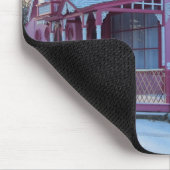 Het Roze Huis in Snow - Martha's wijntuin Muismat (Hoek)