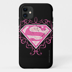 Het Roze Kleurrijke Logo van Supergirl Case-Mate iPhone Case