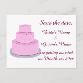 Het roze Kokje van de Weddenschap Harten sparen de Aankondigingskaart