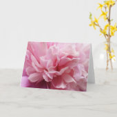 Het roze Lege Wenskaart van de Bloem Kaart (Gele Bloem)