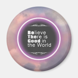 Het roze Lichte Bericht van de Ring van de Wolk Ma Magneet