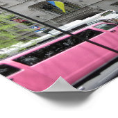 Het Roze Limo-Poster Poster (Hoek)