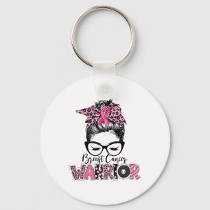 Het roze lintje borst waanzin mes sleutelhanger