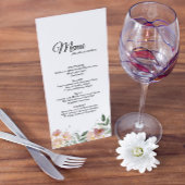 Het roze Mauve  Menu van de Drink van het Kind en 