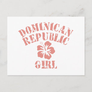 Het Roze Meisje van de Dominicaanse Republiek Briefkaart