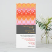 Het roze Moderne Huwelijk van het Patroon van Mod. Kaart (Staand voorkant)