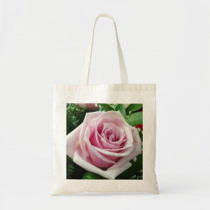Het roze nam BloemenCanvas tas toe