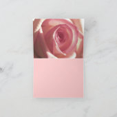 Het roze nam dankt u Notecard toe Bedankkaart (Binnen)