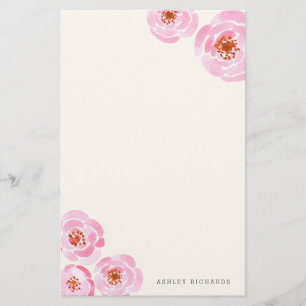 Het roze nam de Kantoorbehoeften van de Druk toe Briefpapier