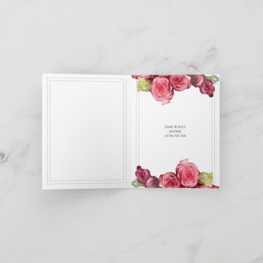 Het roze nam duidelijk eenvoudig bloemenhuwelijk (Binnen)