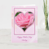 Het roze nam Kaart van het Moederdag van de Schat (Voorkant)