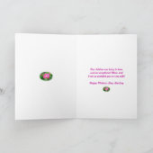 Het roze nam Kaart van het Moederdag van de Schat (Binnen)