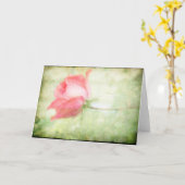 Het roze nam toe kaart (Gele Bloem)